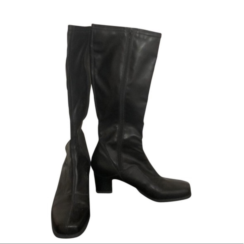 Franco Sarto Black Leather Boots